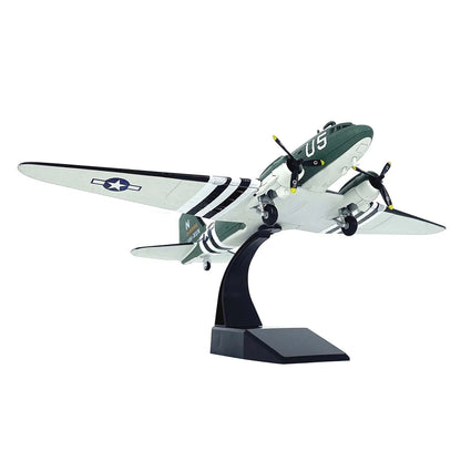 USAAF Douglas C-47 Skytrain 1/100 Scale Alloy Model Transport Aircraft Display