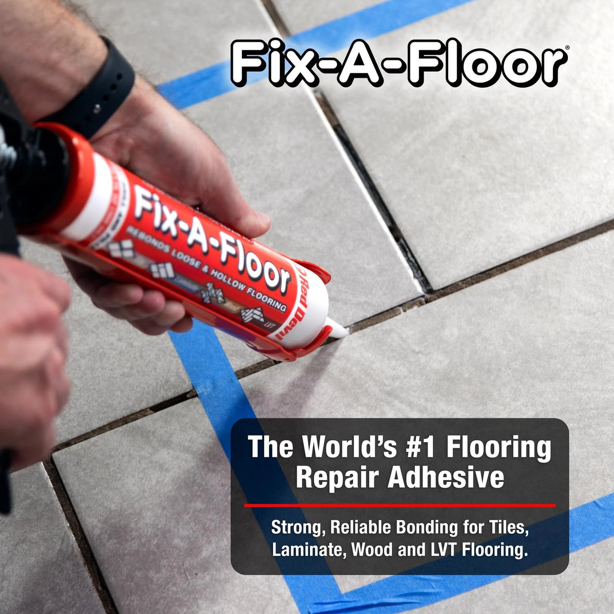 The  Fix-A-Floor Loose Tile Repair 10.1 Oz (Pack of 2), White
