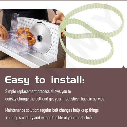 Meat Slicers Replacement Belt Compatible with Cooks 2113, no, Yellowish Green