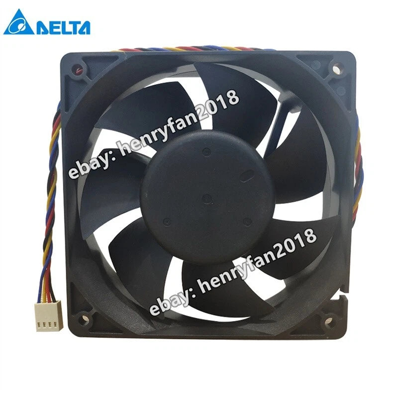 Delta Fan AFB1212SHE DC 12V 1.6A 120*120*38MM 4-Pin Server Case Cooling Fan