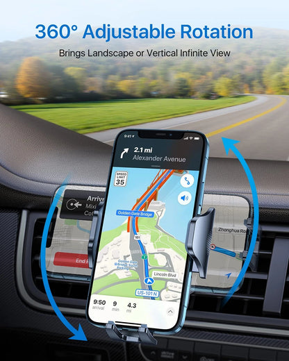 andobil 2026 Upgraded Car Phone Holder Mount for Vent, 4-7 inches, Black