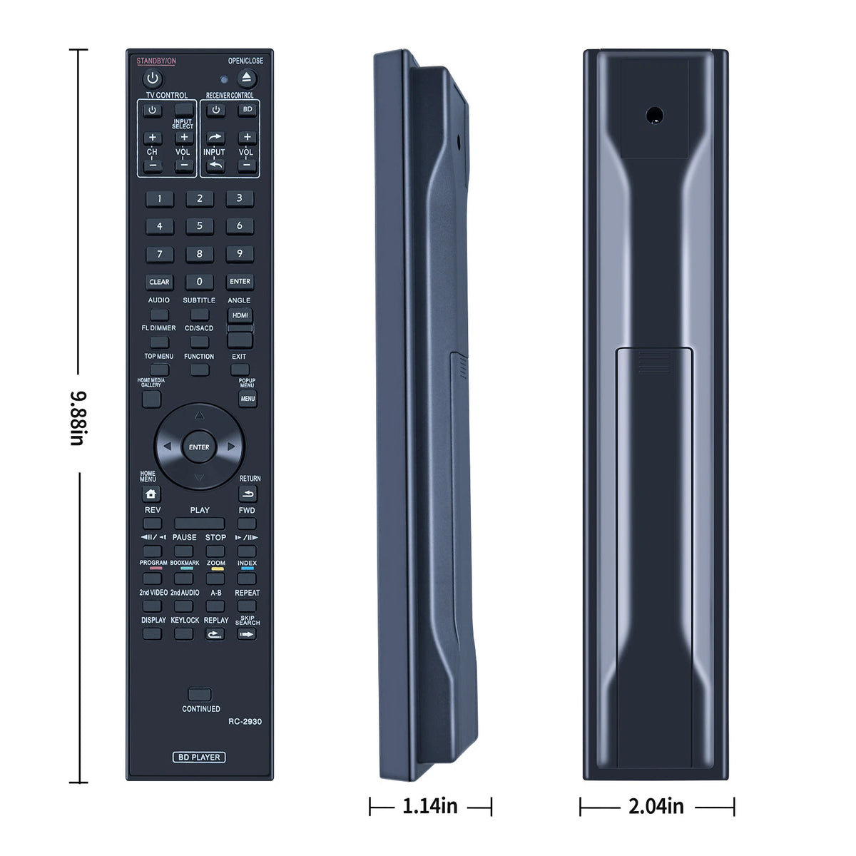 RC-2930 Remote Control For Pioneer Player BDP-05FD BDP-150-K