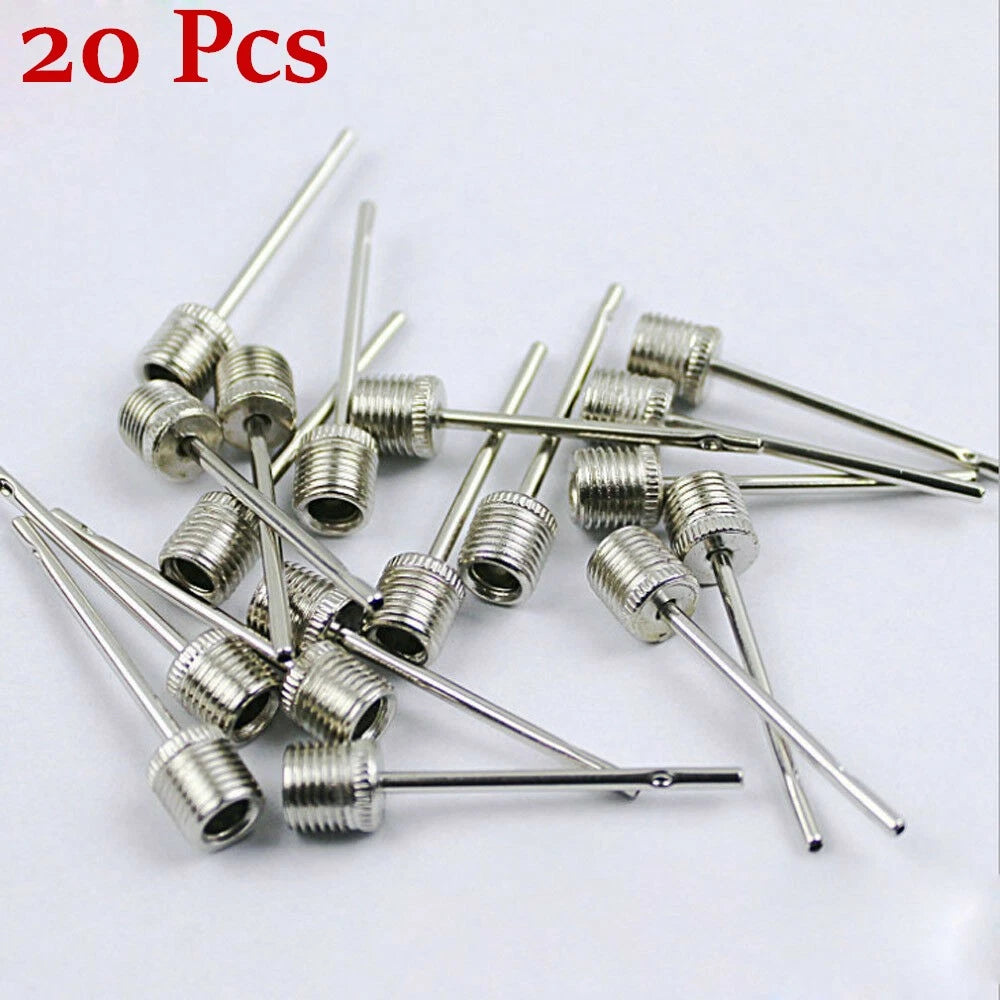 20Pack Inflating Football Basketball Soccer Ball Air Pump Needle Pin Nozzle H