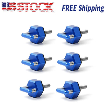 Billet Aluminum Hard Top Quick Removal Fastener Thumb Screw, Integrated D Ring