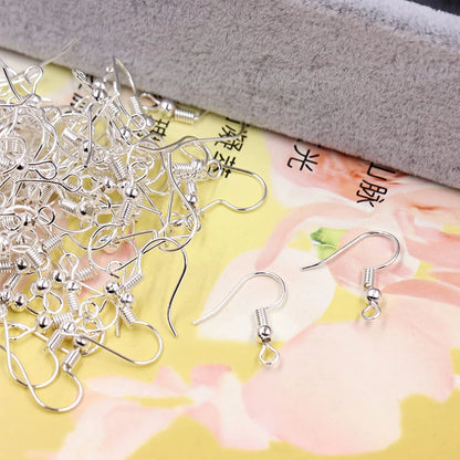 600Pcs Hypoallergenic Earring Hooks, Silver Making Kit,