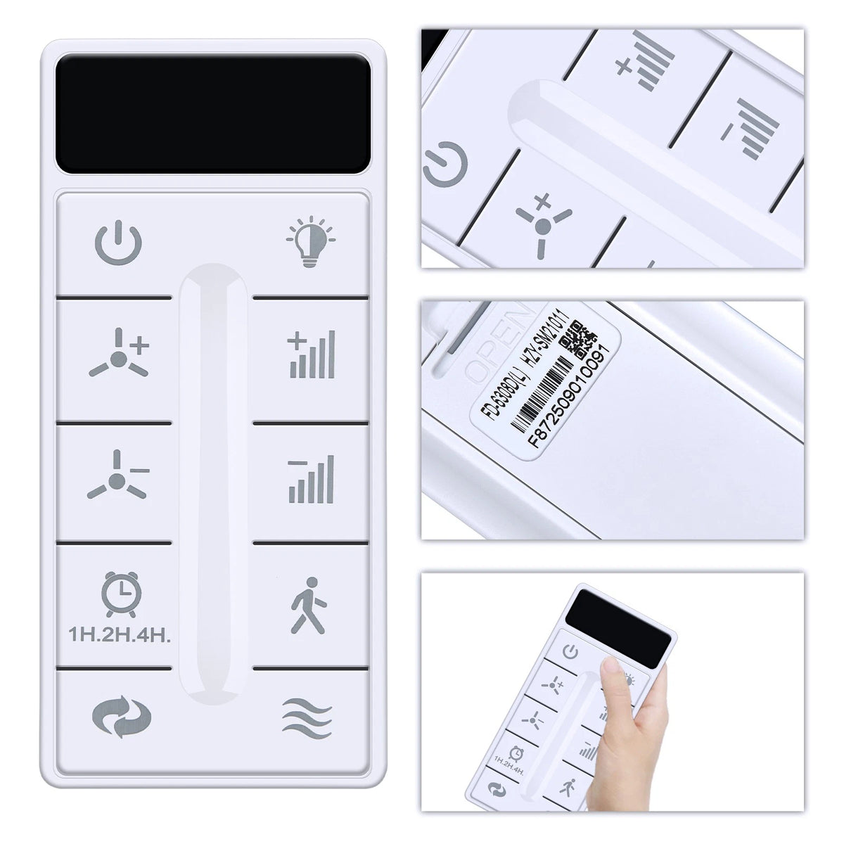 Remote Control For Wisful 56" Indoor Wood Ceiling Fan with Light HZY-SM21004