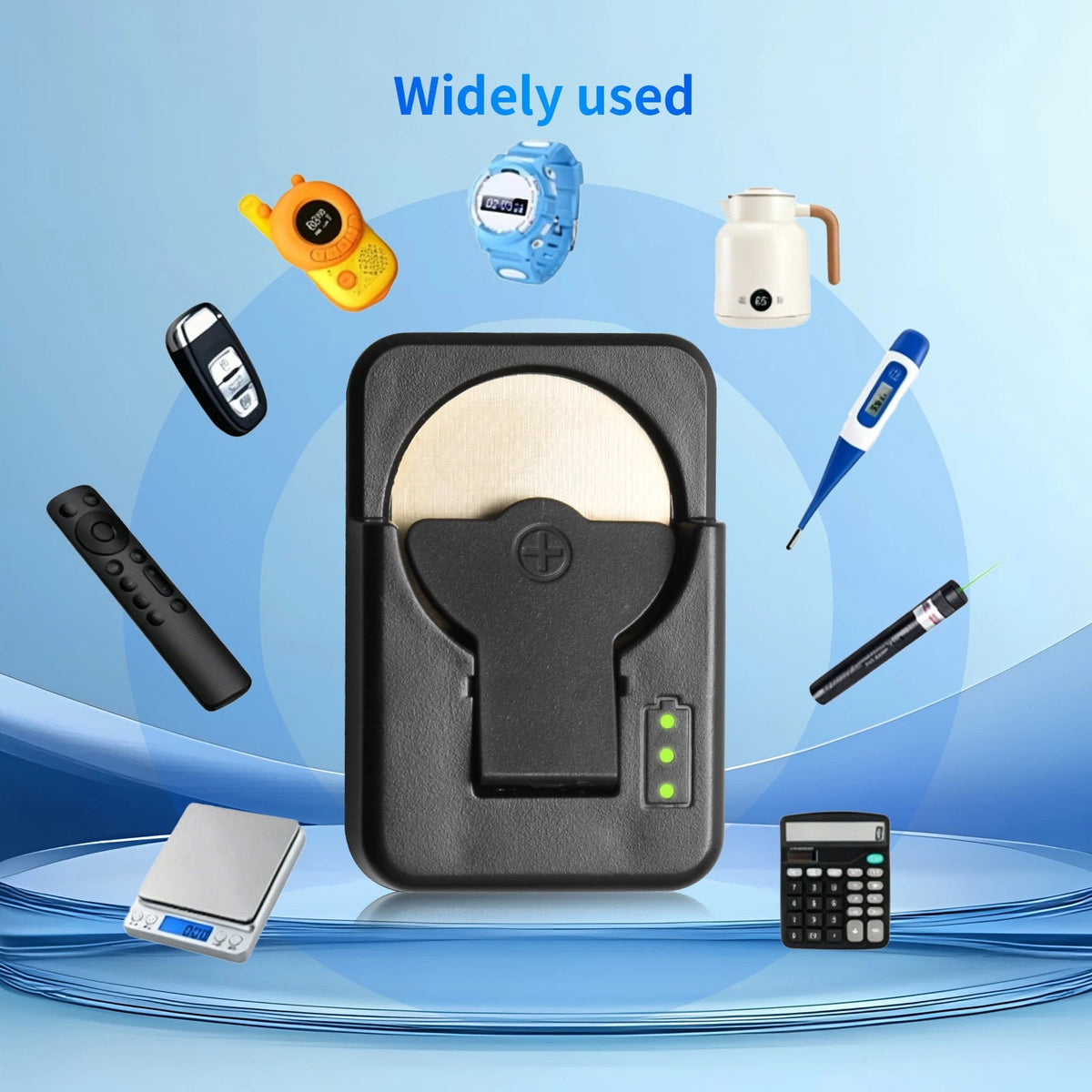 USB-C Universal Coin Cell Charger for Rechargeable Button Cells, Smart IC LED