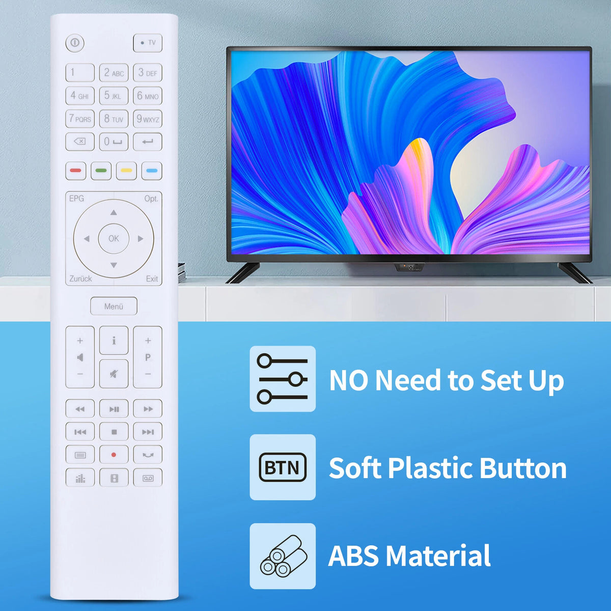 For T-Home Remote Control Telekom Media Receiver MR 500 / 303 / 102 Model White