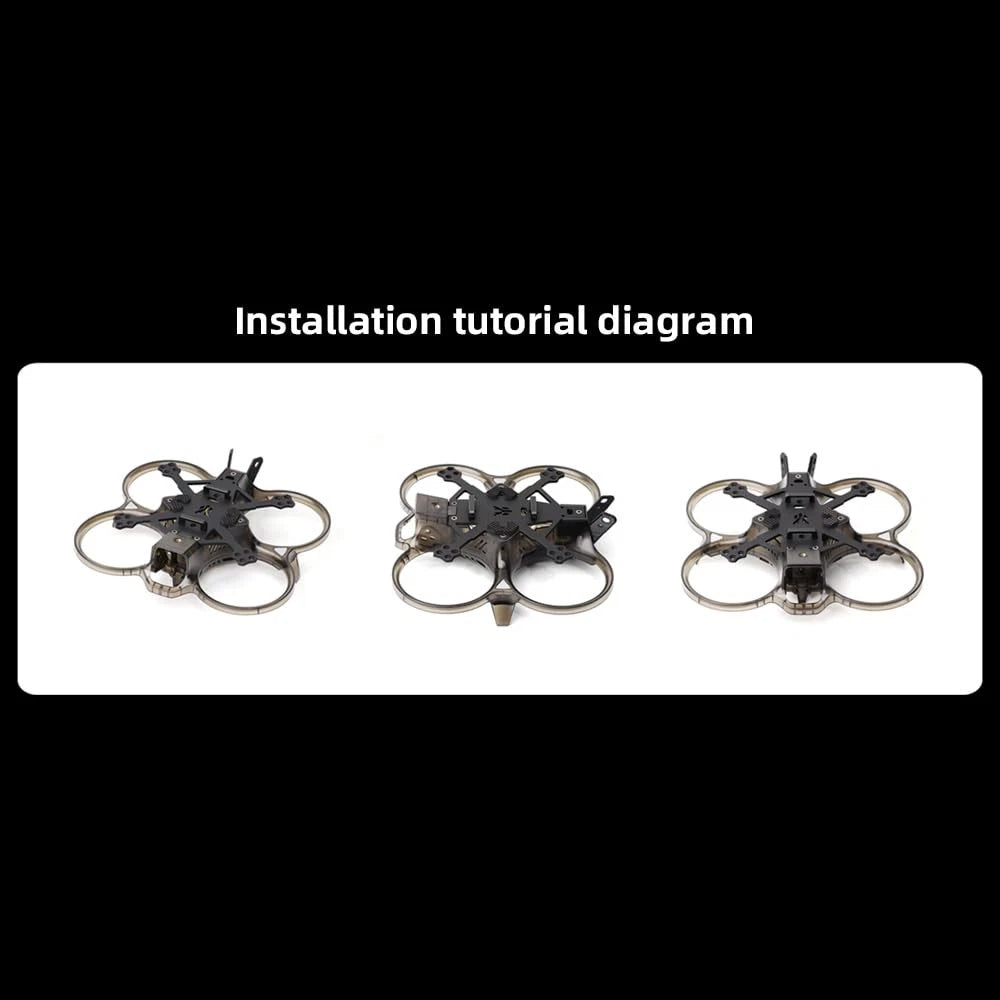 HGLRC 2inch Cihoop FPV Drone Frame for Racing Black