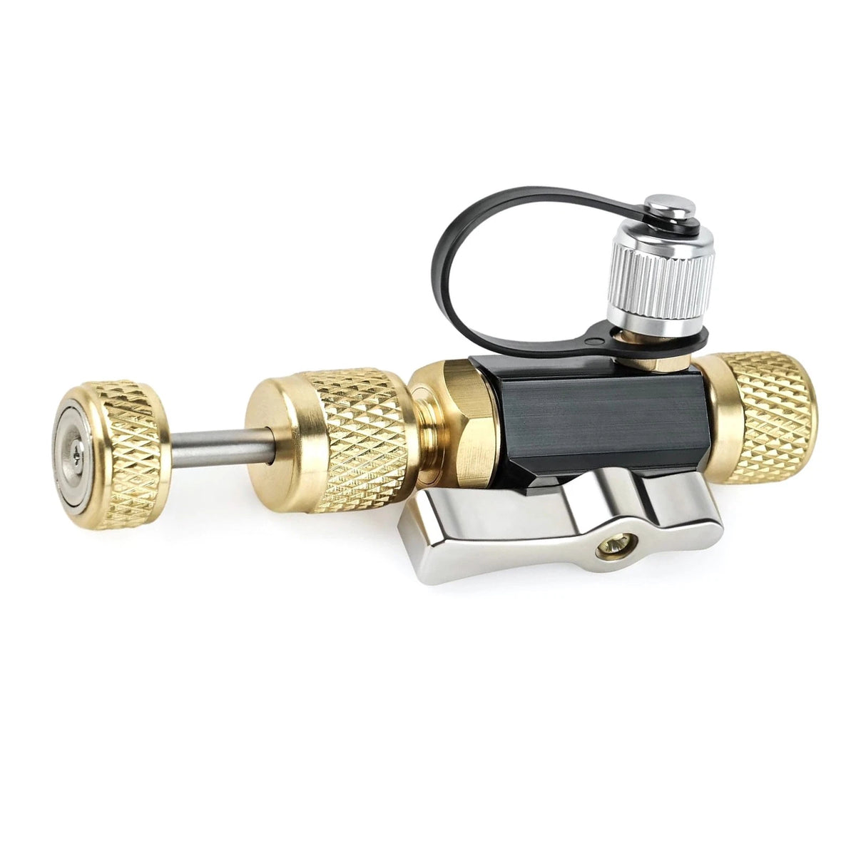 1/4" Vacuum Rated Valve Core Tool for HVAC Maintenance, 20 Micron Brass Tool