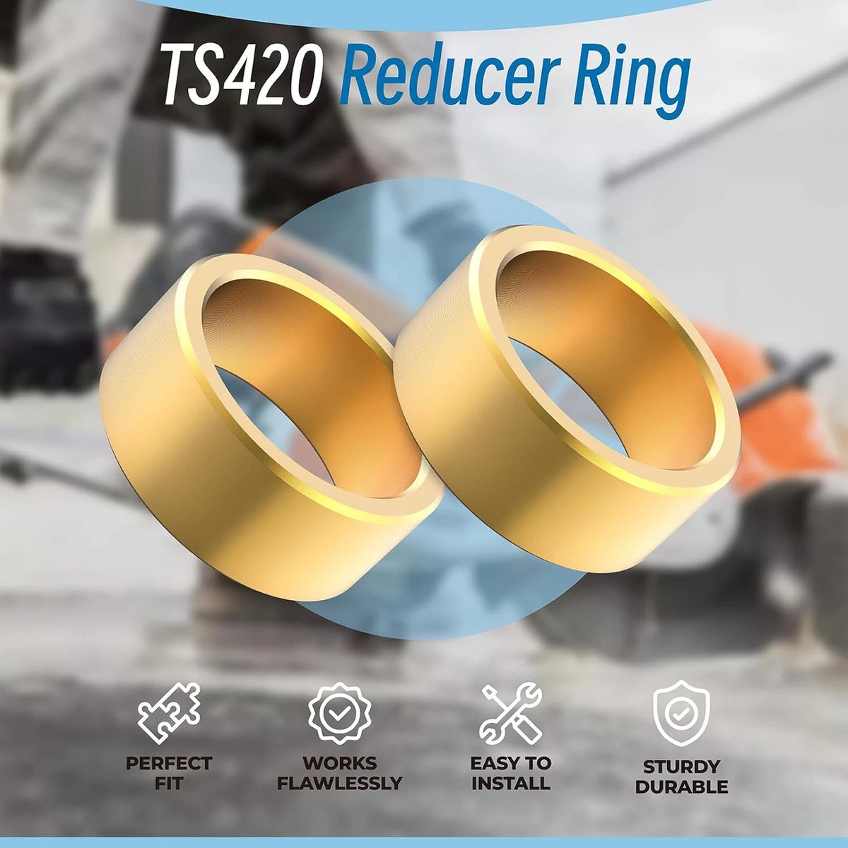 630-295 Reducer Ring Compatible with Stihl TS350, TS360, TS400, TS410,...