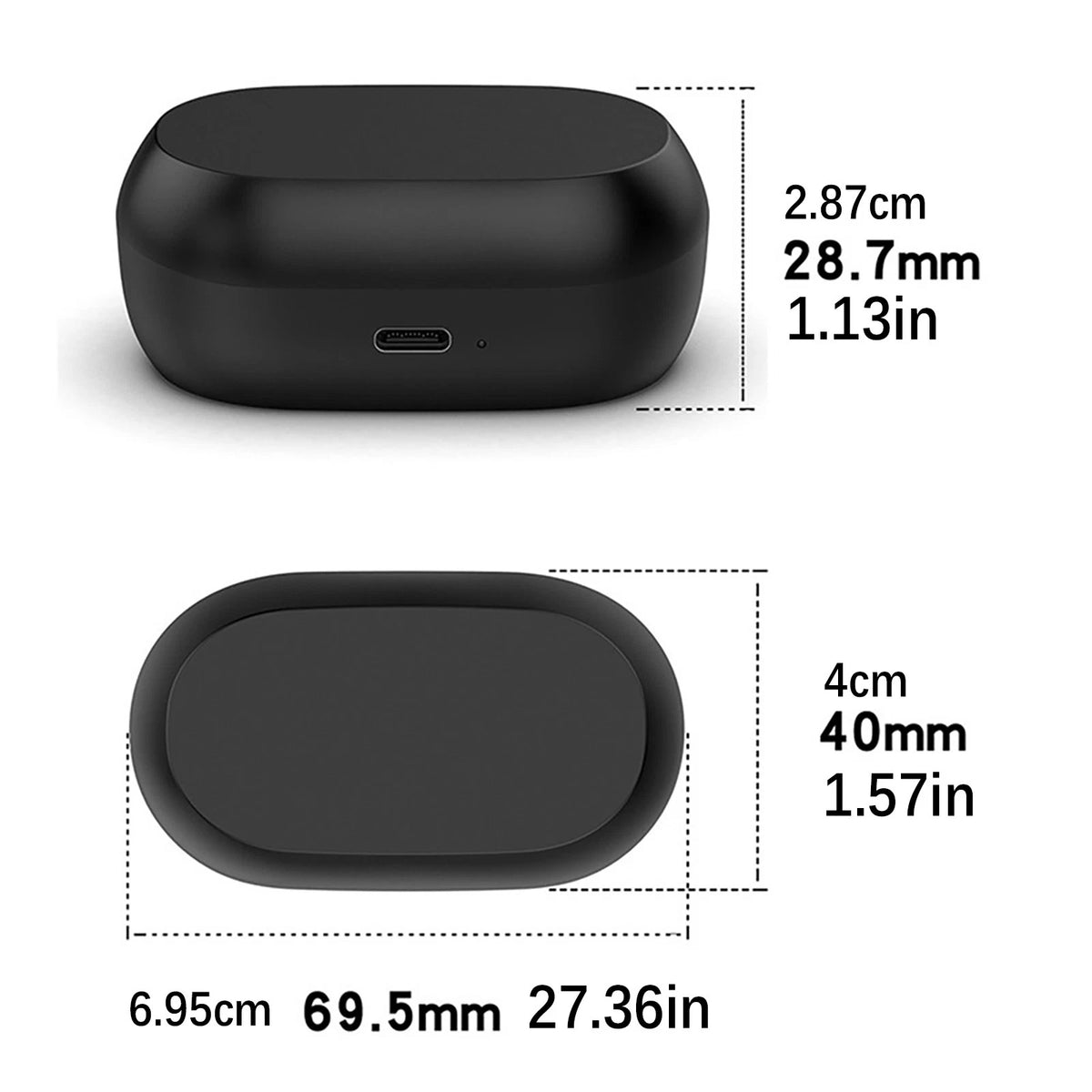 For Jabra Elite 7 Pro Headset Charging Compartment Storage Charging Case