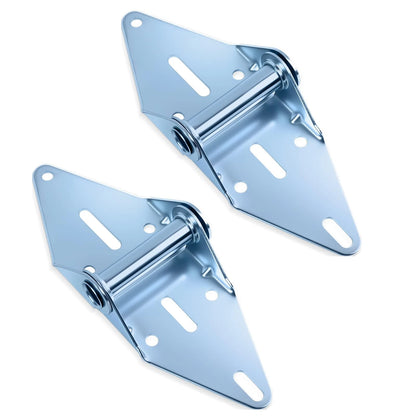 Upgrade 2-Pack Garage Door Hinges #1, 14 Gauge Galvanized Steel Heavy Silver