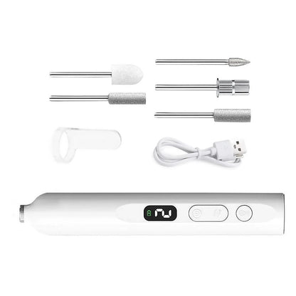 Manicure Pedicure Kit Cordless Nail Drill Dust Cover 13800RPM For Thick Nails