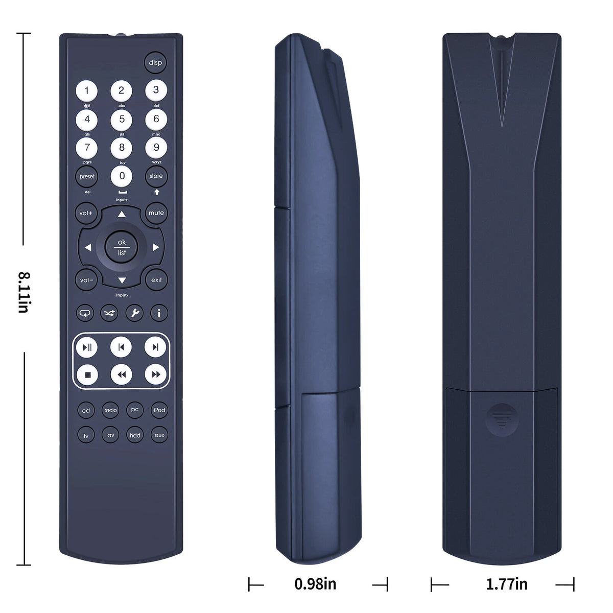 Replacement Remote Control For Naim SuperUniti integrated Amplifier