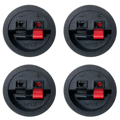 LRONG Round Speaker Terminal Cup 4PCS Express Spring Clip Double...