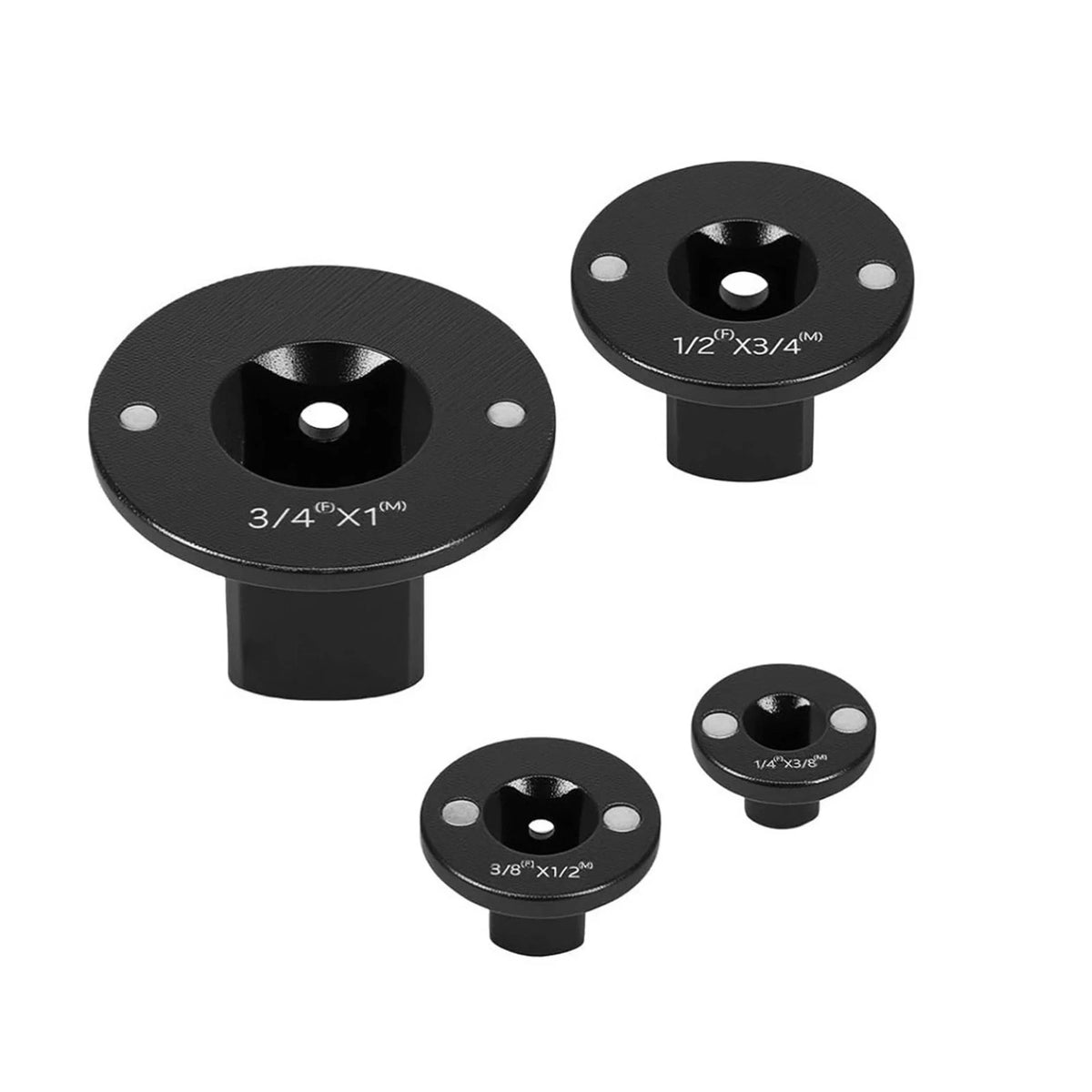 4Pcs Socket Adapter Kit for Impact Wrench Low Profile Magnetic 1/4 3/8 1/2 3/4