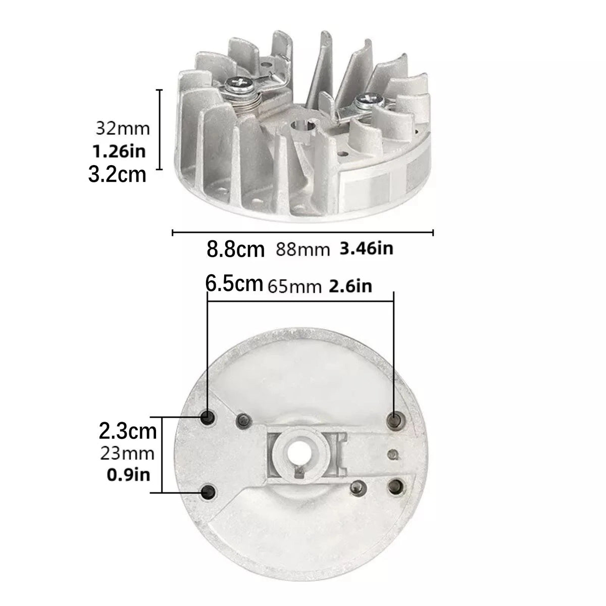 Silver HSS Magneto Flywheel Fit Husqvarna 136 137 141 142 Chainsaw Accessories