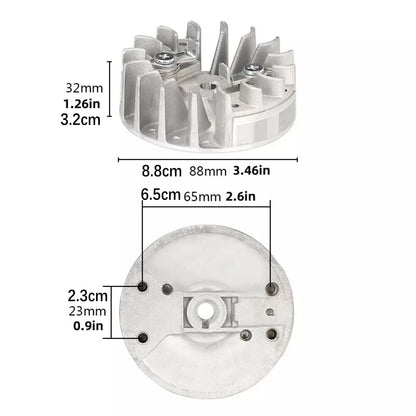 Silver HSS Magneto Flywheel Fit Husqvarna 136 137 141 142 Chainsaw Accessories