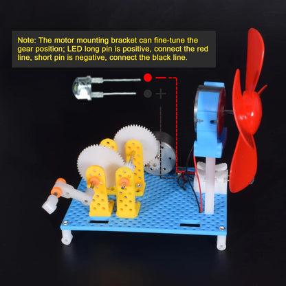 EUDAX DIY Dynamo Lantern Educational Small, White, Red, Yellow, Orange, Blue