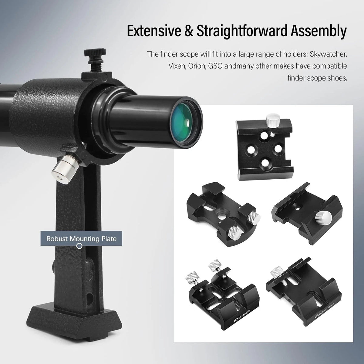Astromania Finder Scope, 6x30 Metal Optical Black