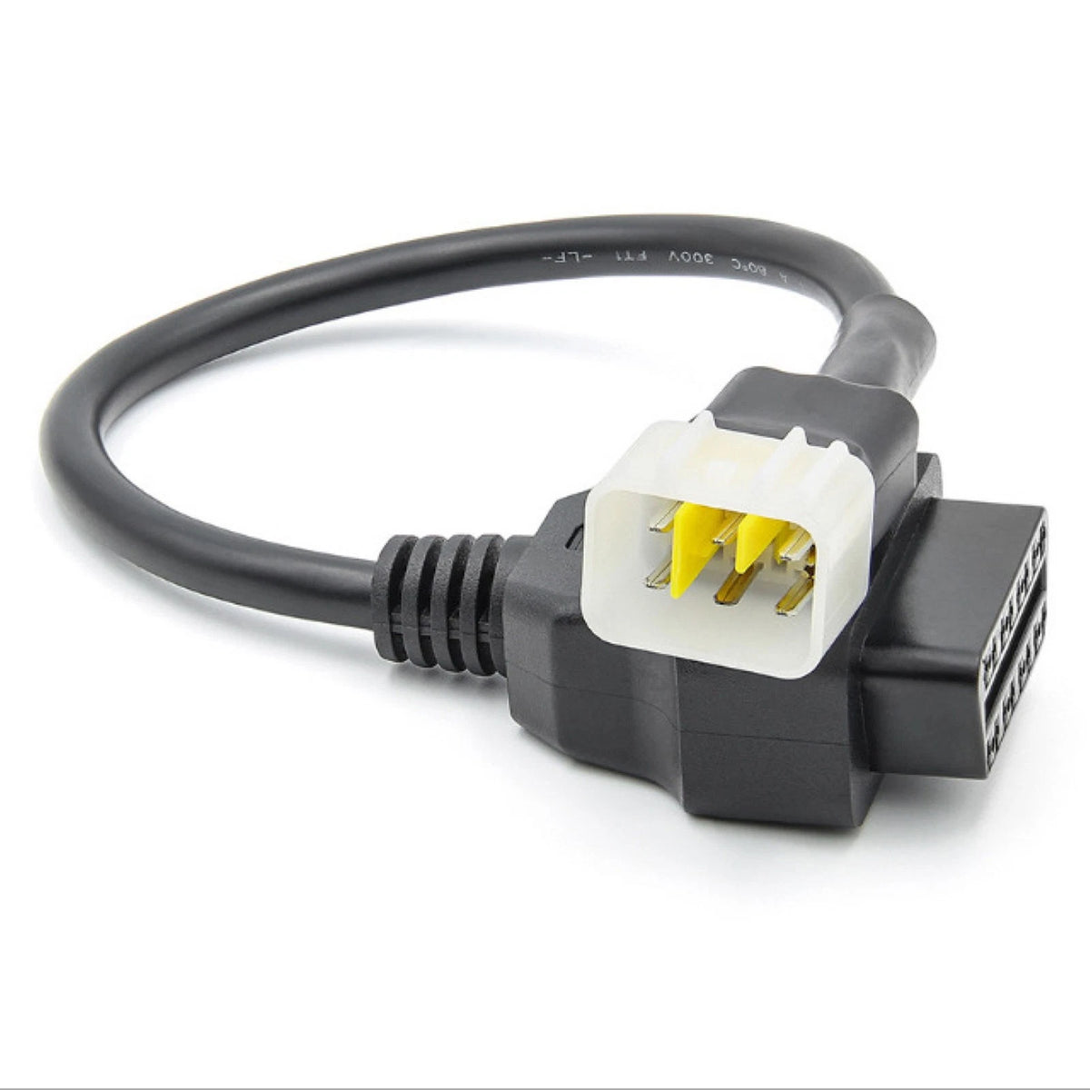 1*Motorcycle OBD2 Diagnostic Cable Adapter Cord 6 to 16 pin For Delphi Test Line