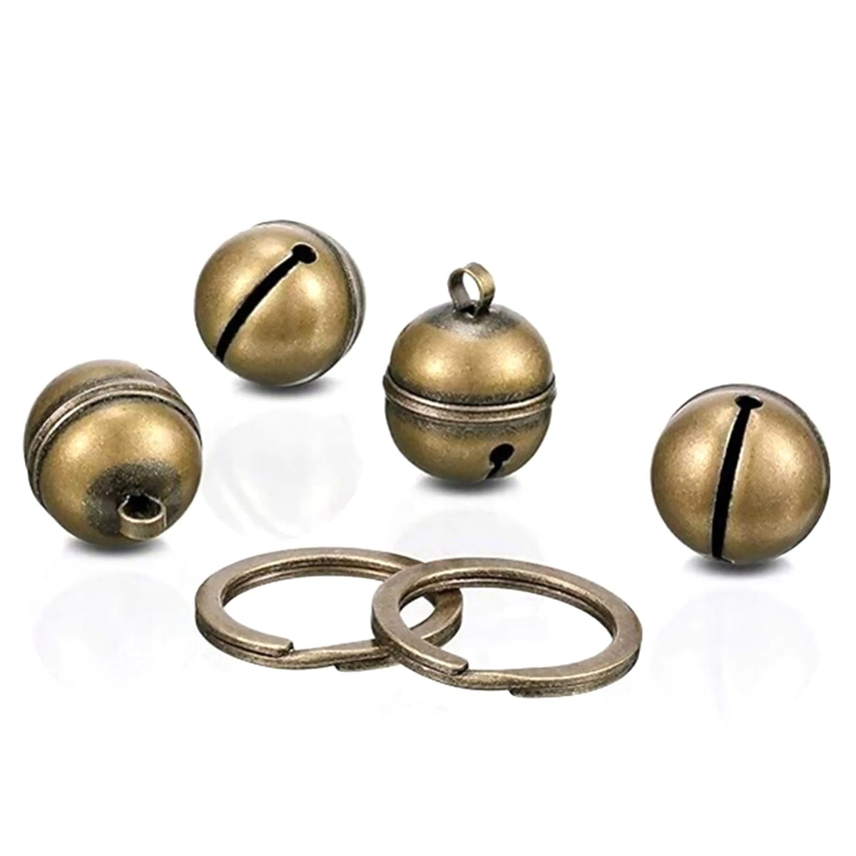 2 Pack Pendant Accessories Dog Bell Cat bell For Collar Brass Loud Pet Bell