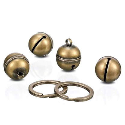 2 Pack Pendant Accessories Dog Bell Cat bell For Collar Brass Loud Pet Bell
