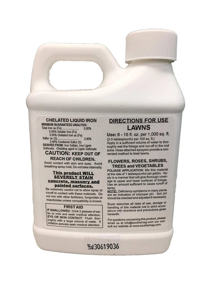 Southern Ag Chelated Liquid Iron, 16 OZ Size: 16 16oz - 1 pint,