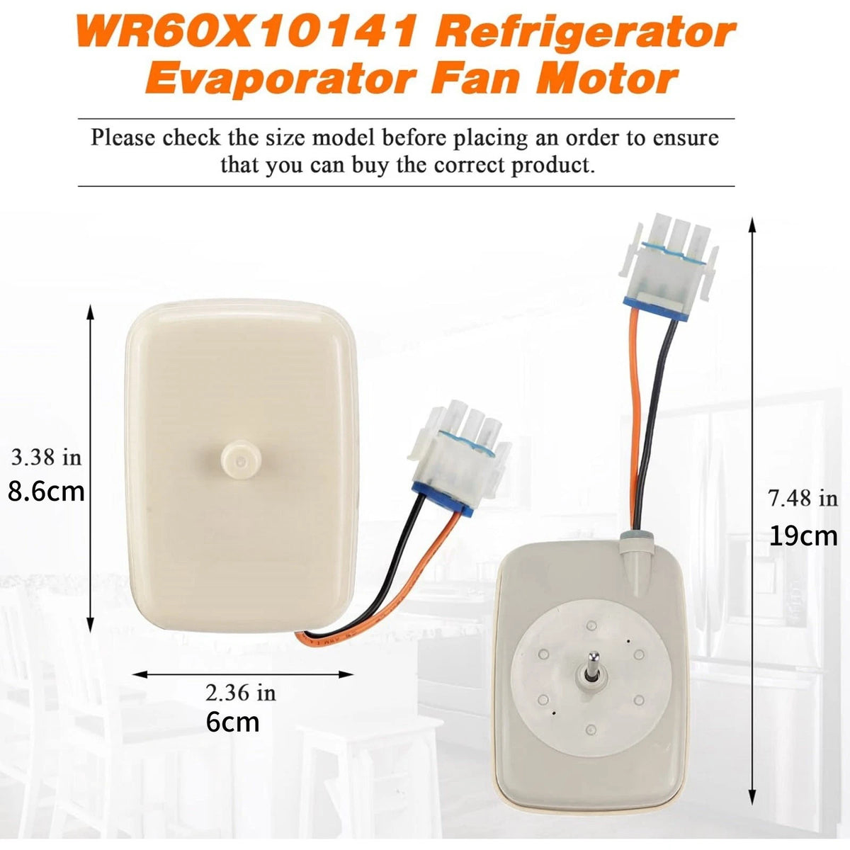 For GE Kenmore Fridge Freezer Evaporator Fan Motor WR60X10141 SM10141 115VAC