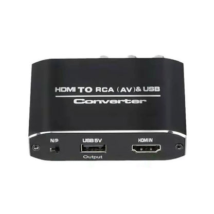 1080P HDMI to RCA Converter Adapetr HDMI Input to RCA Output+3.5mm Audio Output