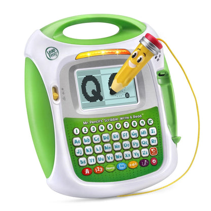 LeapFrog Mr Pencil's Scribble Write and Read, Green 7.7" x 8.6" x 2",