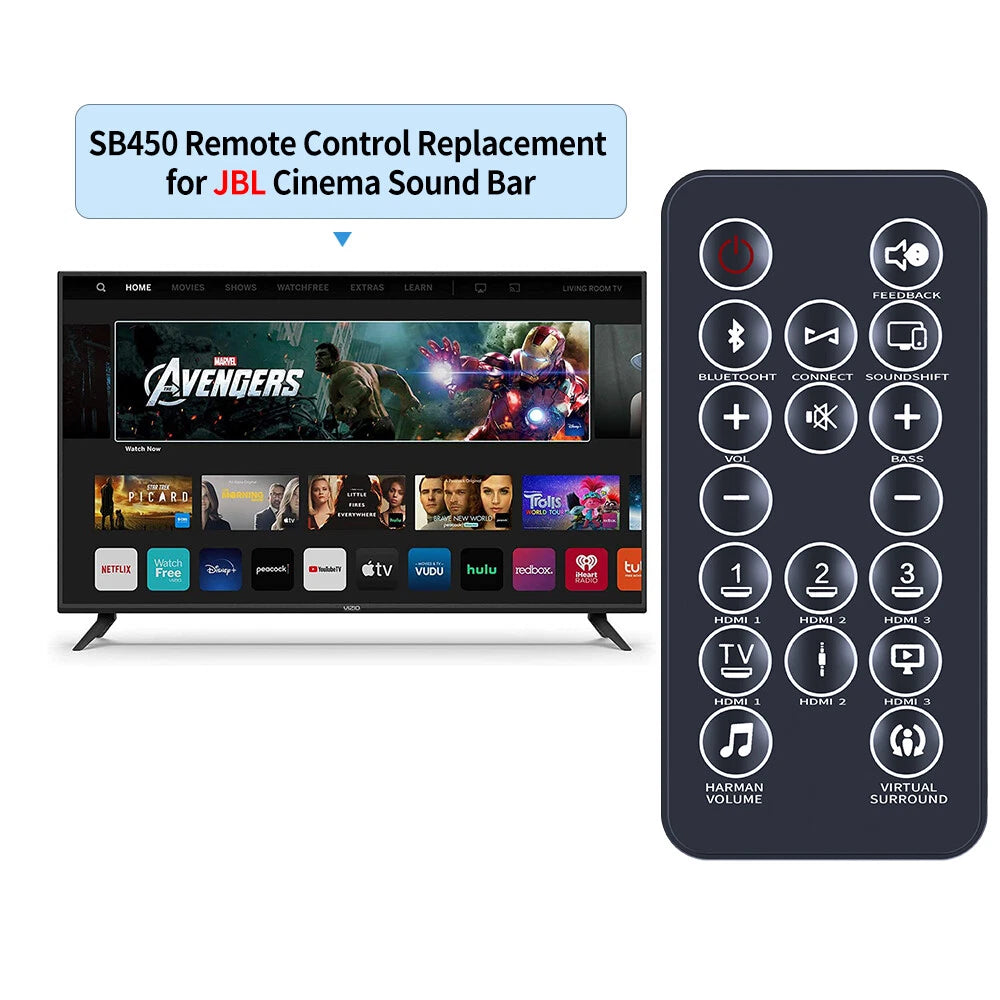 Replacement Remote Control SB450 For JBL Cinema Sound Bar SB450