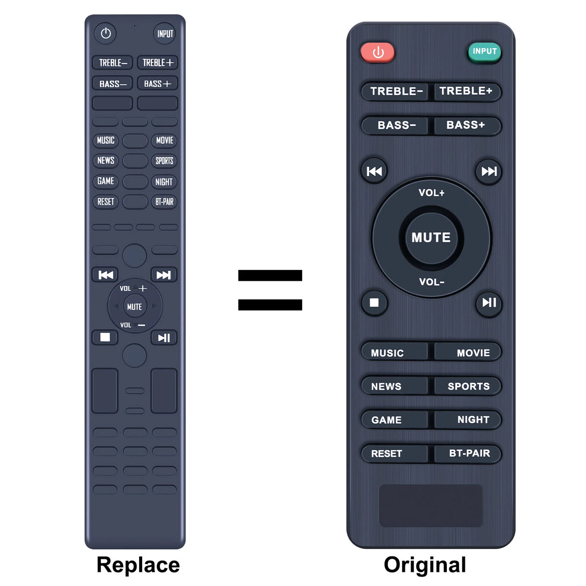 Replacement Remote Control For Nakamichi Tower Pro 2016 Speakers