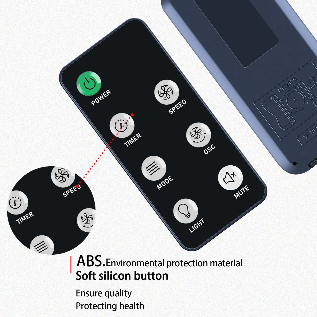 Remote Control For HOLMES 42" Digital Tower Fan 5 Speeds, 4 Modes 32510354