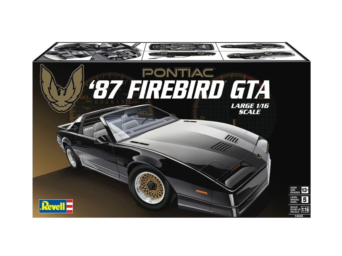 Revell 14535 '87 Pontiac Firebird GTA 1:16 Scale 144-Piece Skill Large, White