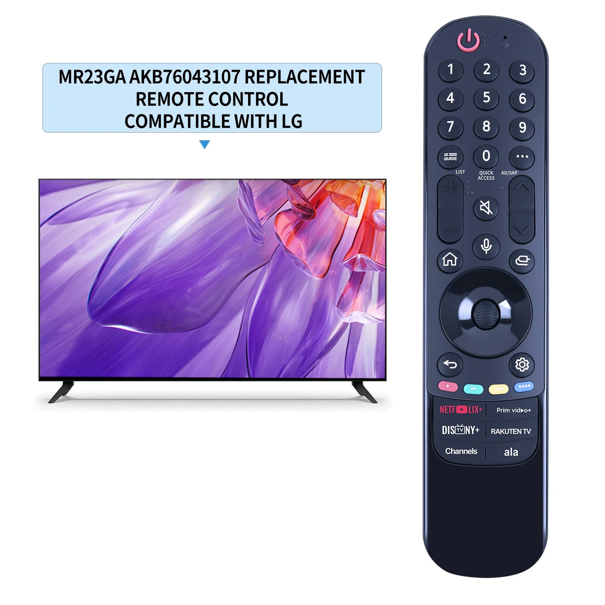 MR23GA Magic Remote Control For LG Smart TV AKB76043107 With Voice.Pointer