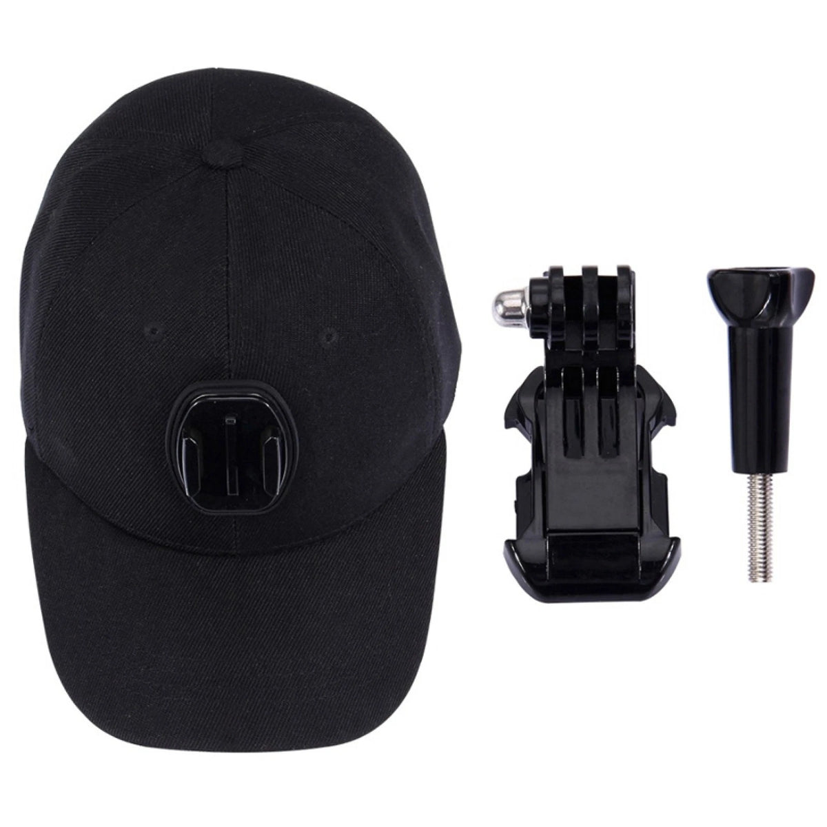 Cotton Baseball Hat With Stand Holder Screw Mount For Gopro 8 7 6 5 4 3 DJI Osmo