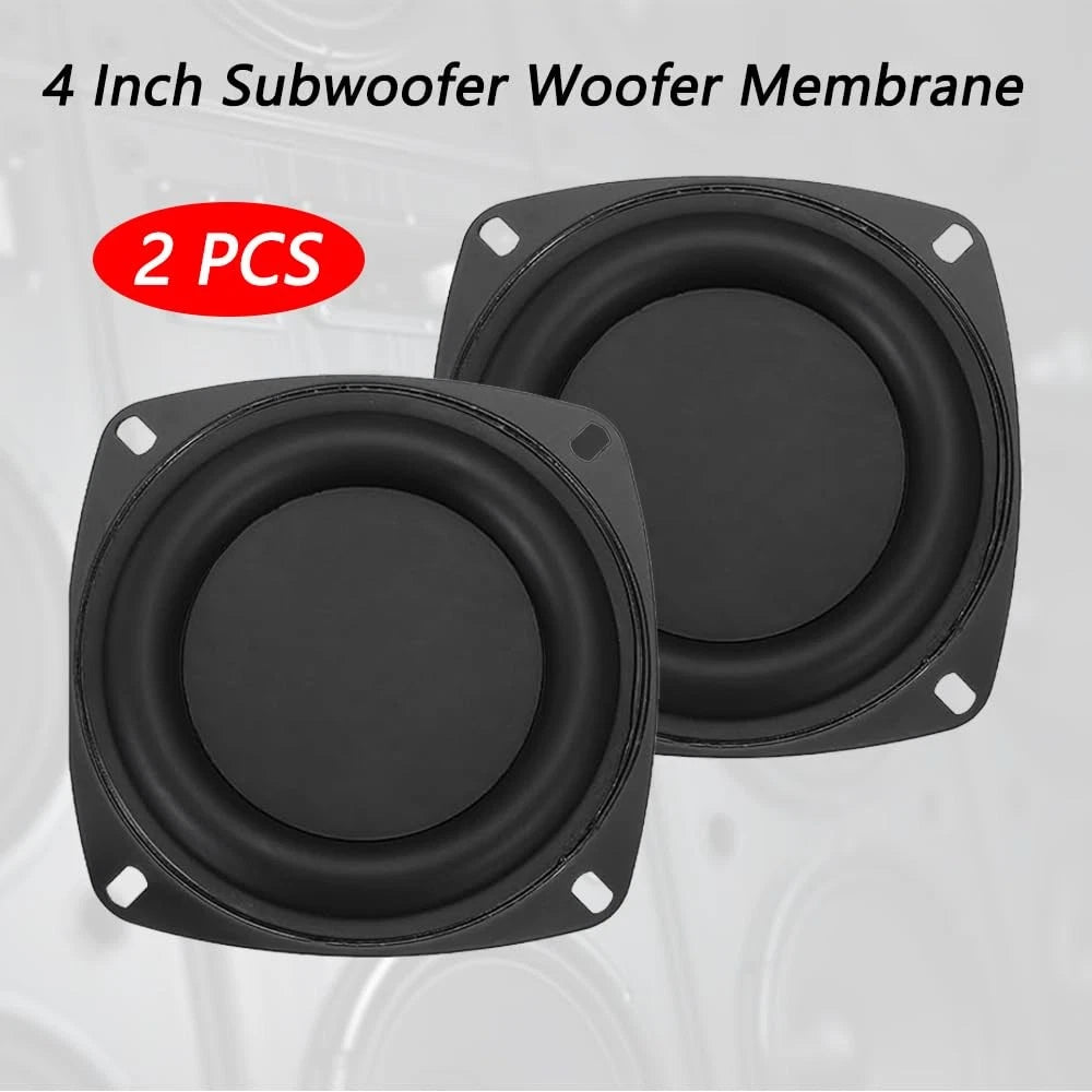LHMYTREE 2 PCS 4-Inch Woofer Vibrating Membrane,Bass Loudspeaker Passive...