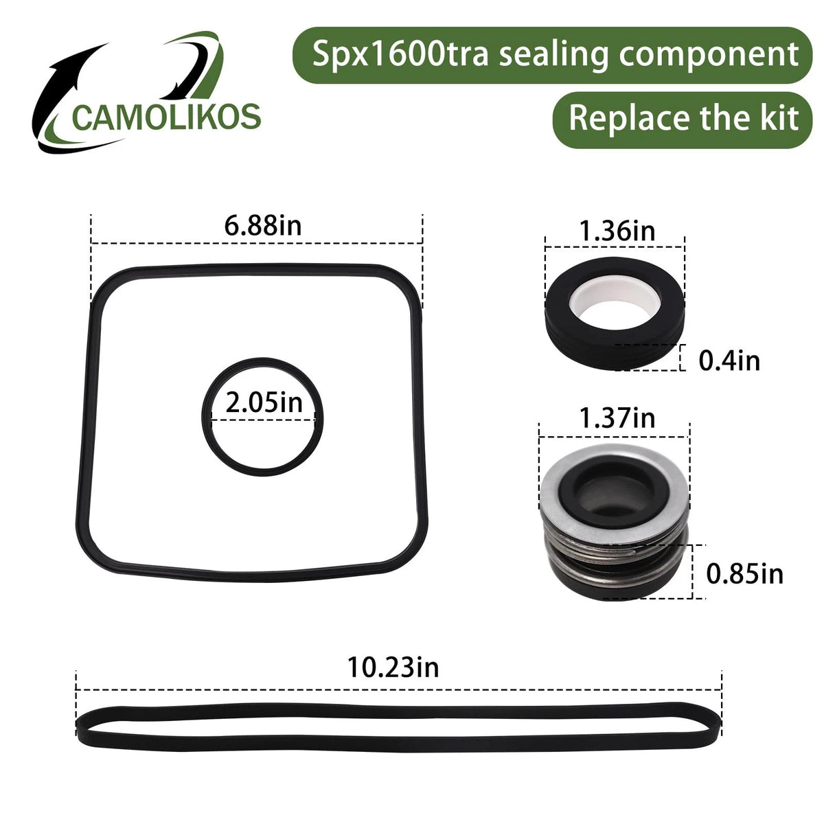 spx1600tra seal assembly replacement kit super pump black