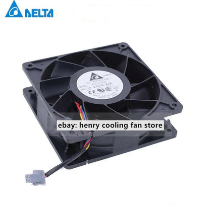 For Delta PFC1212DE DC 12V 4.80A 120*120*38mm 253CFM 4pin Server cooling fan