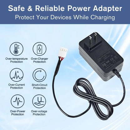 15V DC Power Cord Adapter for Soft Water Transformer Black