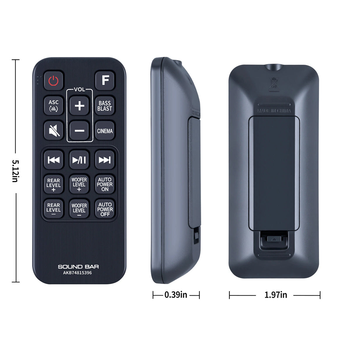 AKB74815396 For LG Sound Bar Remote Control LASC58R SH4Y SJ4YS DJ4YS LASC47