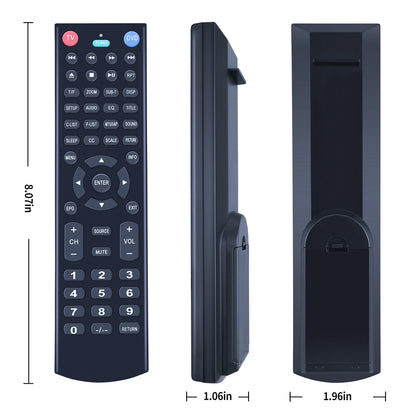 For JENSEN JE2814 JE3914 JE4614 JE5015 JE1914DVDC AudioVox TV Remote Control