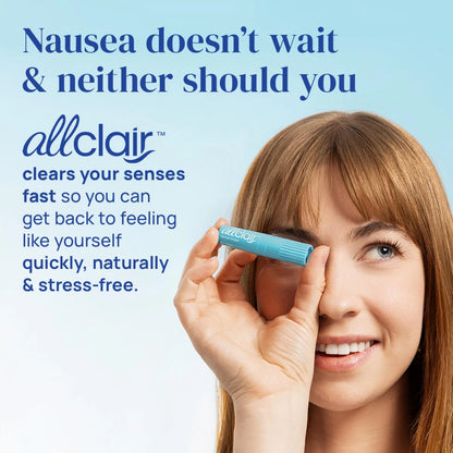 Allclair Nausea Relief Inhaler - Take Control of Motion 2 Inhalers, Blue