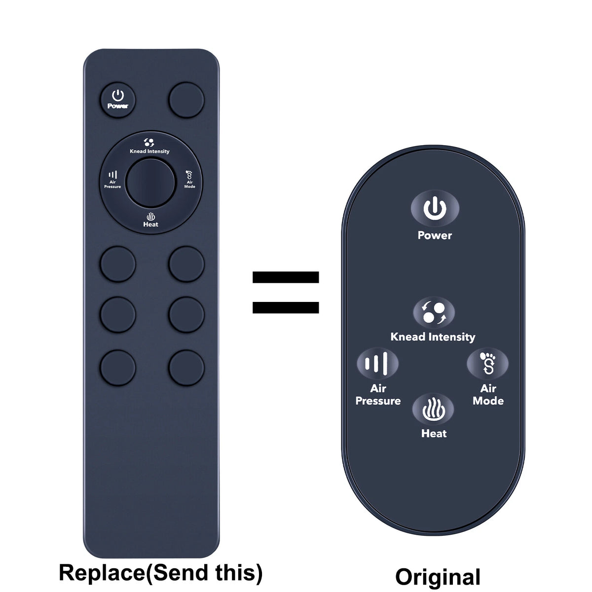 Replacement Remote Control For Bob and Brad Foot Massager with Heat K38S