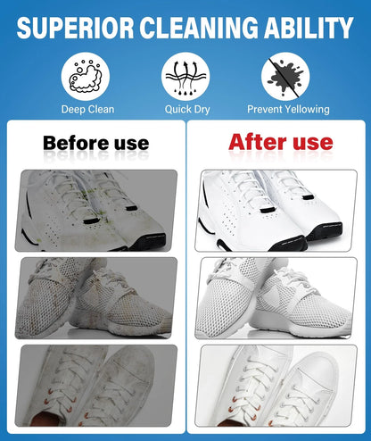 GleamGlee Shoe Cleaner 6.76 oz – Deep-Cleaning Sneaker Oz, Blue