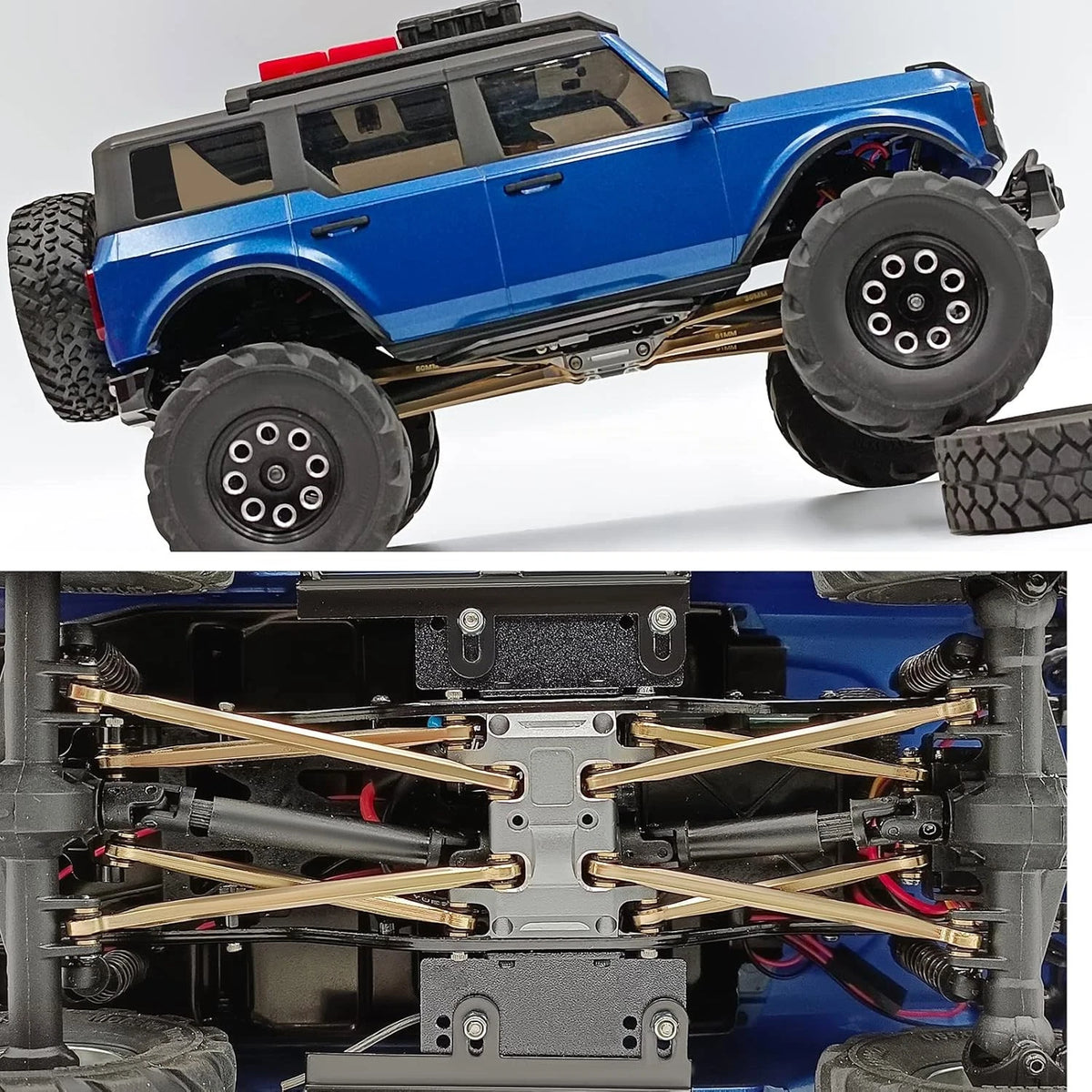 Brass High Clearance Links Set RC Linkage for SCX24 AXI00001...
