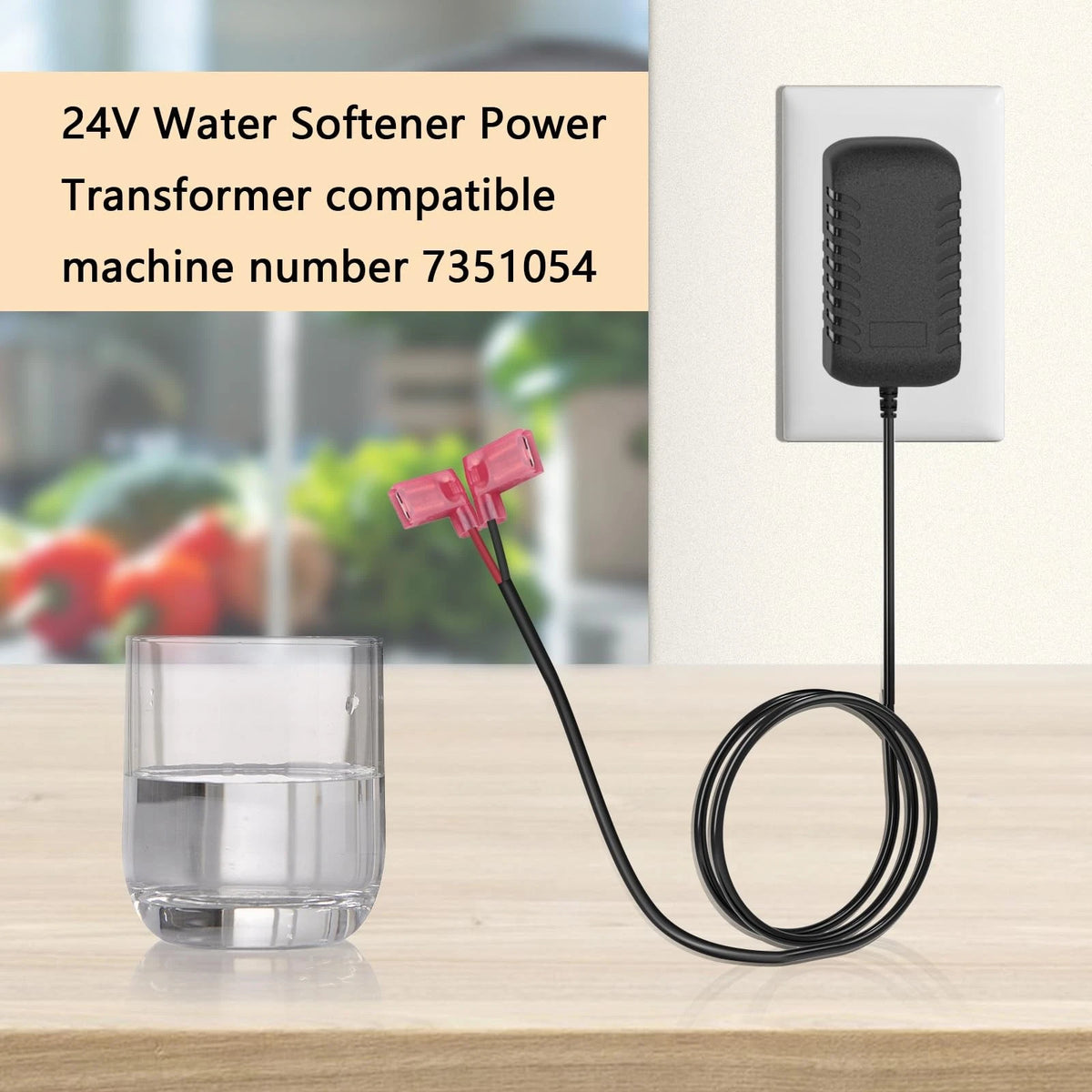 Water Softener Power Transformer Compatible Machine Number 7351054 and black
