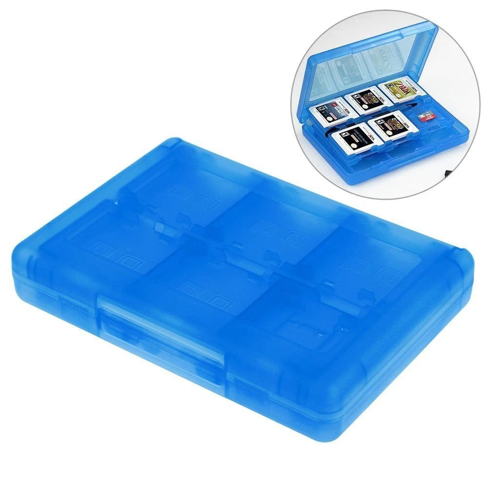 Blue Game Card Case Holder Cartridge Box For Nintendo DS 3DS XL LL DSi MT C